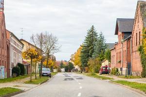 Dorfstraße in Hüselitz
