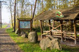 Rastplatz für Fahrradfahrer bei Polte