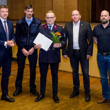 Überreichung von Auszeichnungen der Feuerwehr Bittkau
