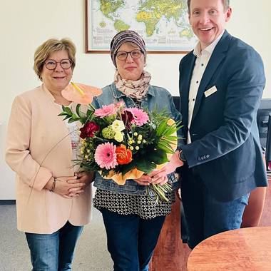 von links: Frau Stutzer, Frau Lindekugel, Herr Brohm