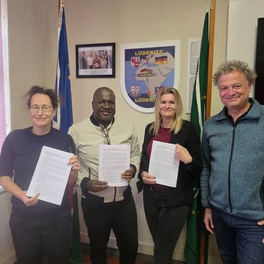 Vertragsunterzeichnung in Lüderitz (Namibia)