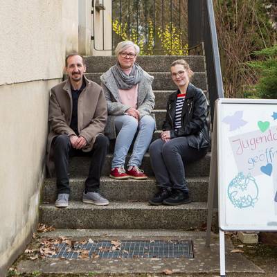 (von links) Tobias Marshall, Eileen Wolf-Köppe und Sarah Stähr